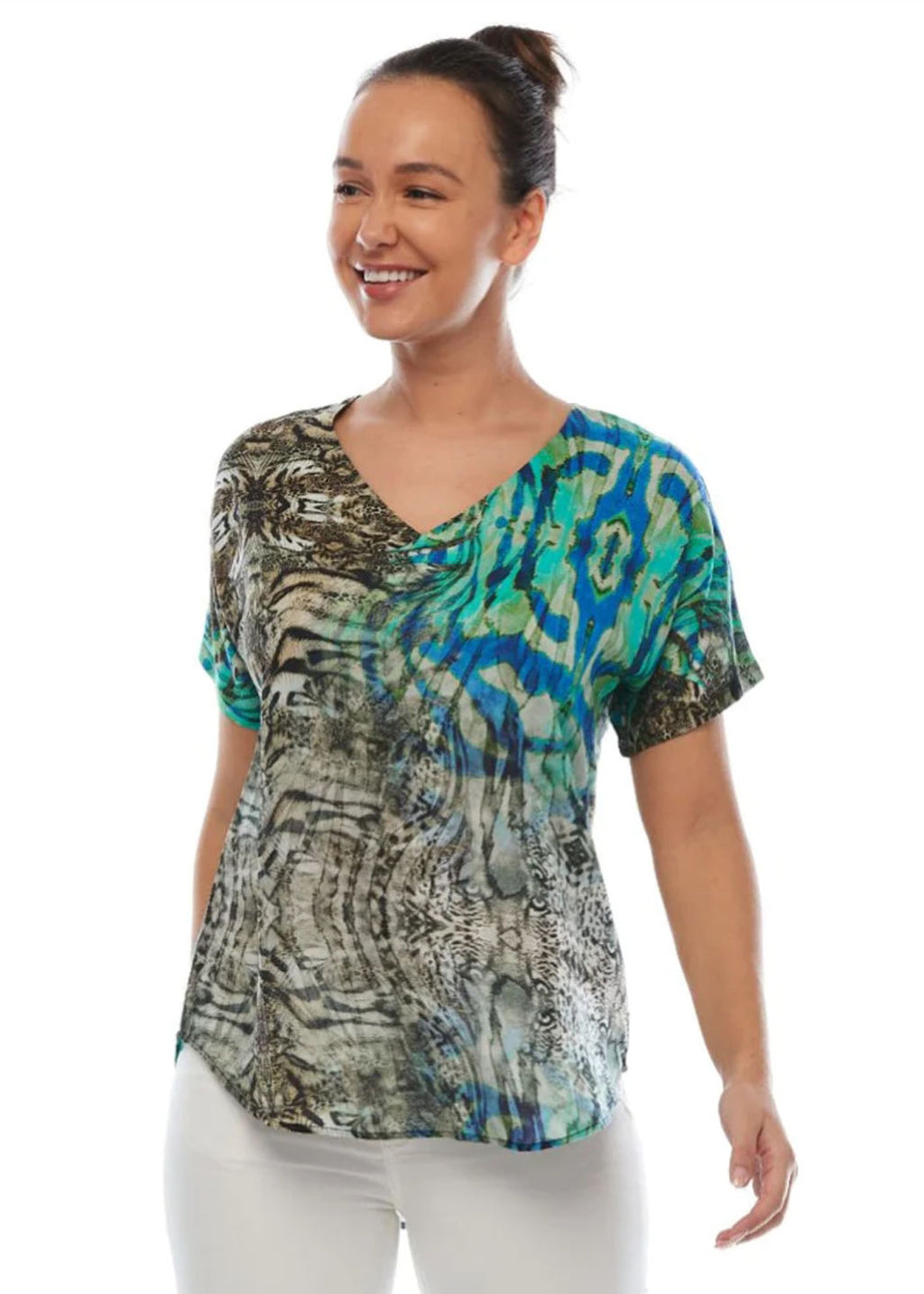 CLAIRE POWELL VISION SHORT SLEEVE TOP