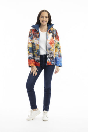 ORIENTIQUE PUFFER LONG SLEEVE JACKET