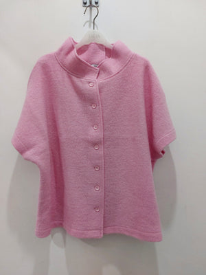 SEE SAW BOILED WOOL BUTTON THRU VEST