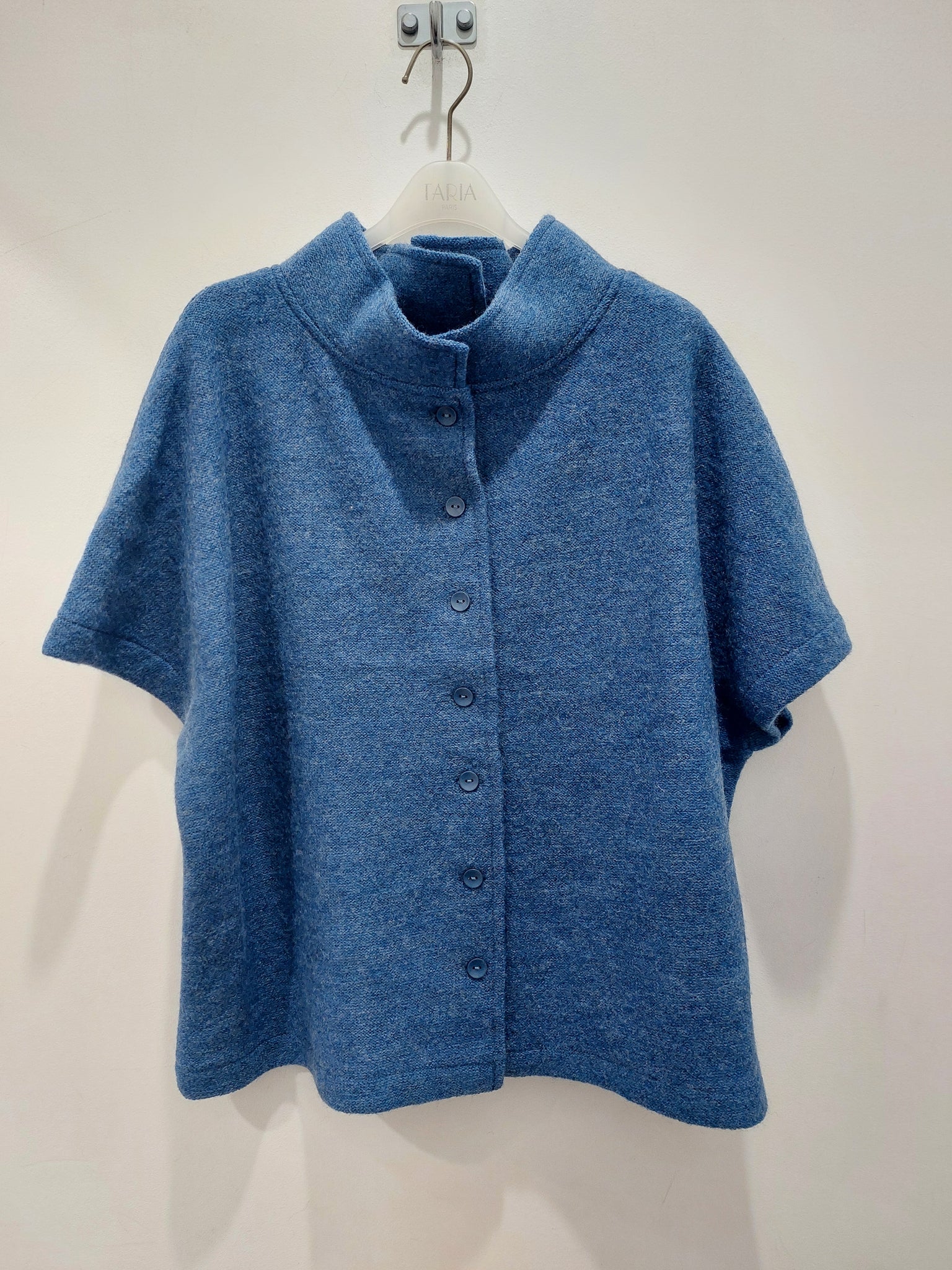 SEE SAW BOILED WOOL BUTTON THRU VEST