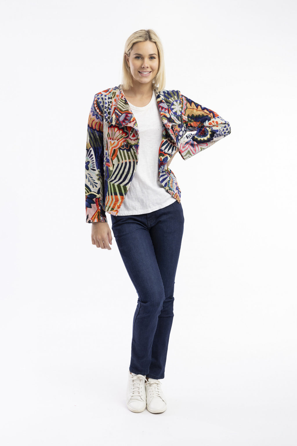 ORIENTIQUE HOTEL CALIFORNIA JACKET CROSS FRONT