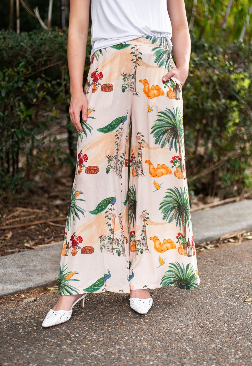 FRIA MAJESTIC DESERT WIDE LEG PANTS