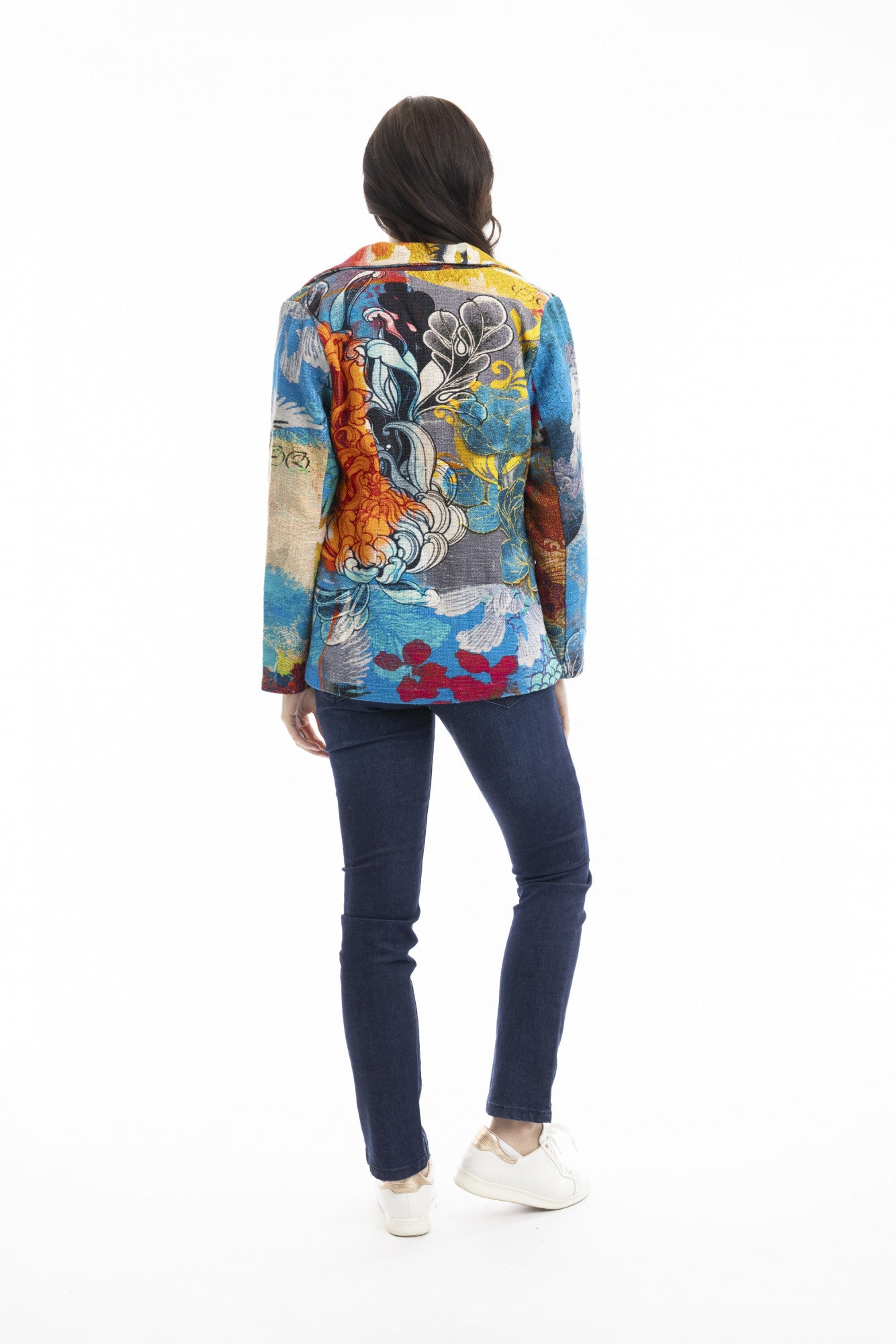 ORIENTIQUE PRINTED BLAZER