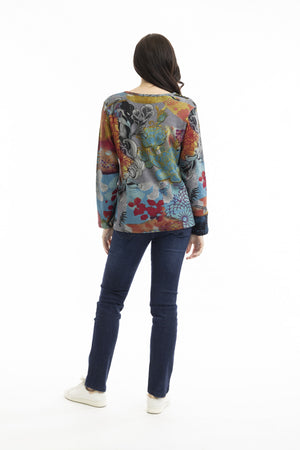 ORIENTIQUE BILLIE JEAN TOP PATCH