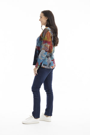 ORIENTIQUE BILLIE JEAN TOP PATCH