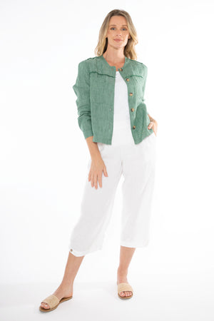 JUMP BOXY LINEN JACKET