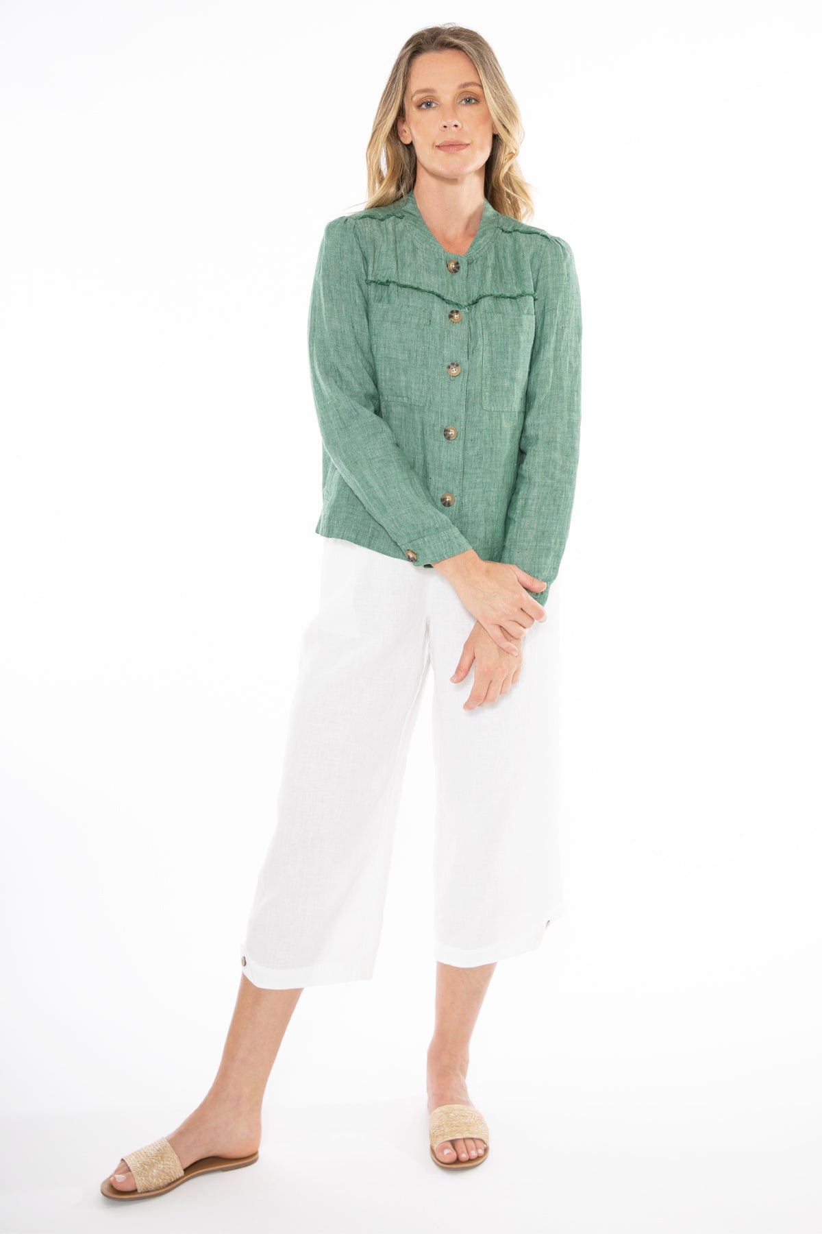 JUMP BOXY LINEN JACKET