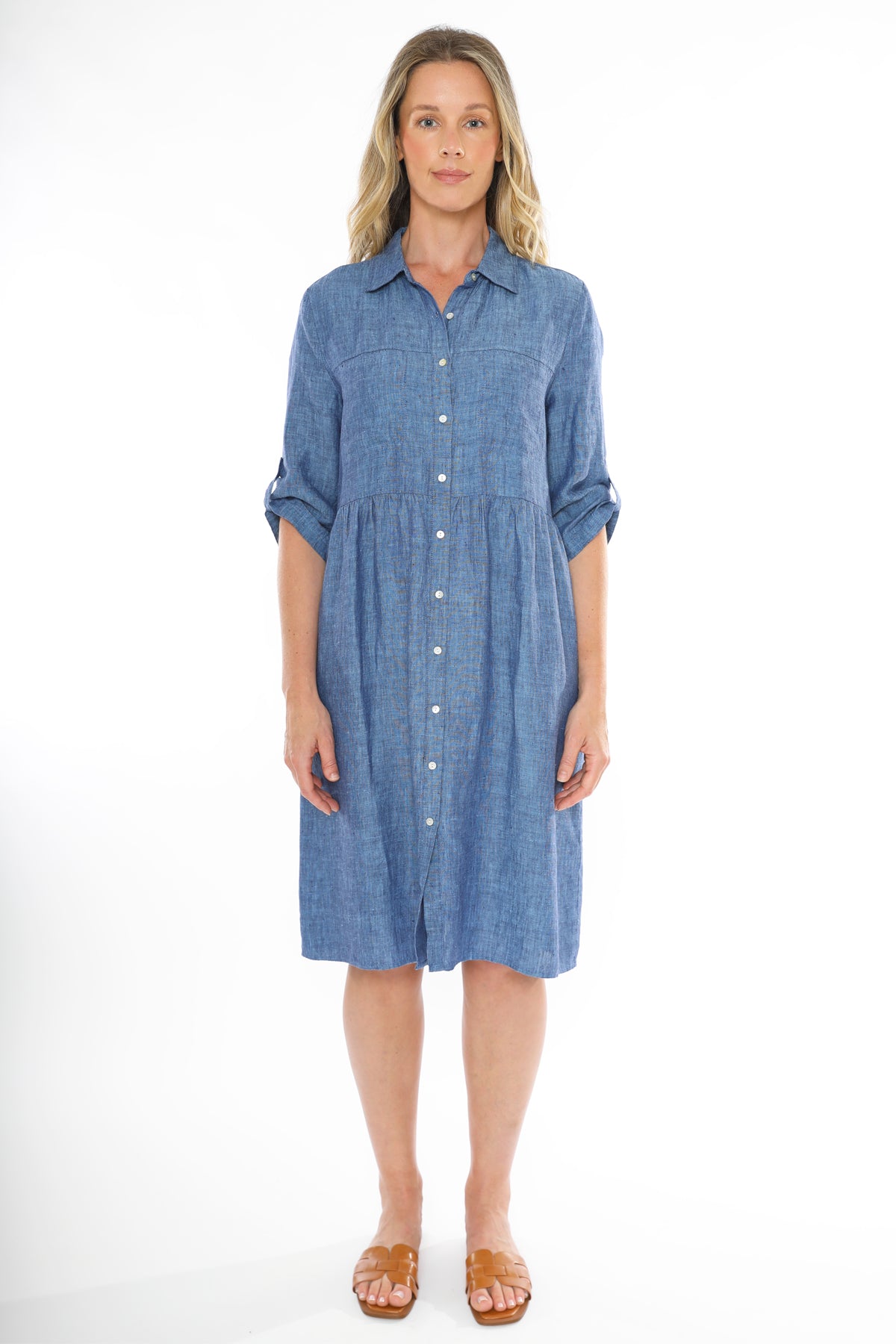 JUMP 2 POCKETS LINEN DRESS