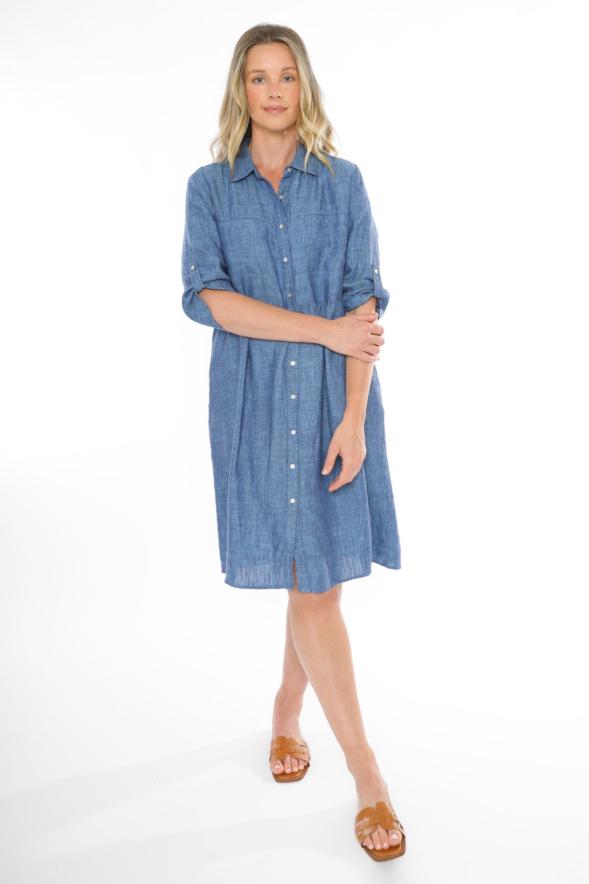 JUMP 2 POCKETS LINEN DRESS