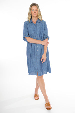 JUMP 2 POCKETS LINEN DRESS