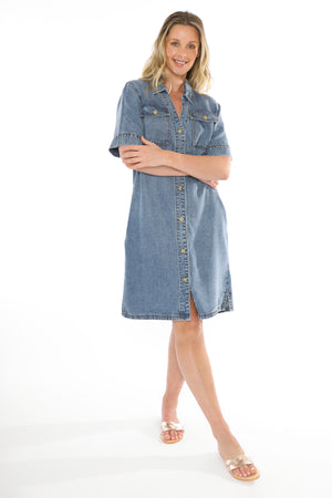 JUMP SOFT DENIM DRESS