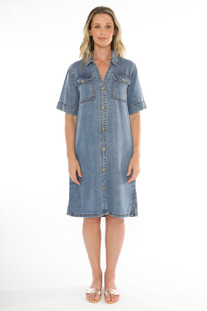 JUMP SOFT DENIM DRESS