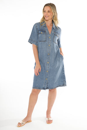 JUMP SOFT DENIM DRESS