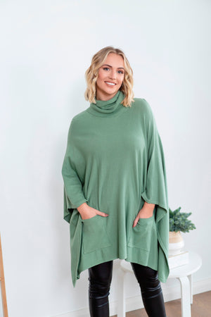 WILLOW TREE TURTLENECK PONCHO