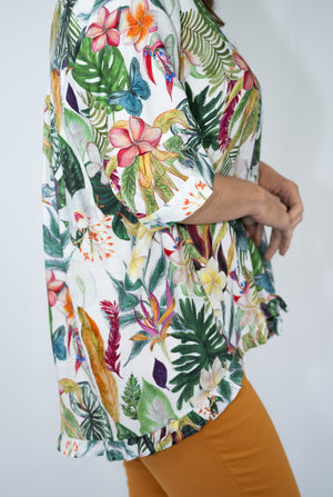JOLIE SAULE FLORAL PRINT TOP