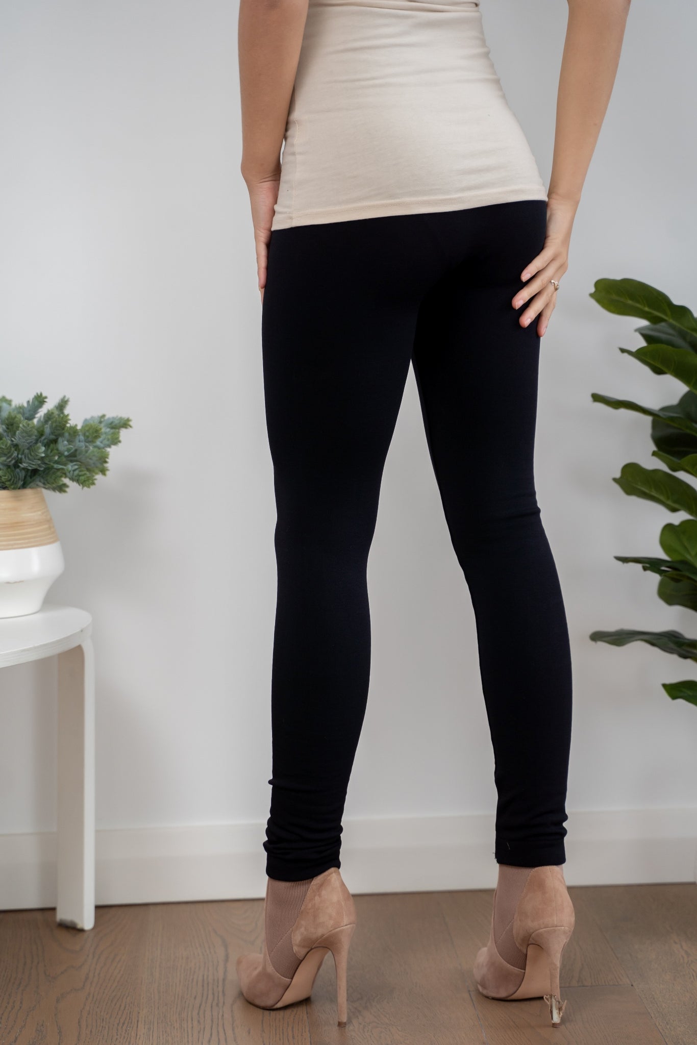 MISSY Q WIDE WAIST SEAMLESS IN FLEECE LEGGING