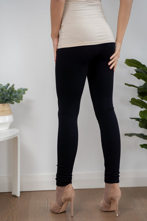 MISSY Q WIDE WAIST SEAMLESS IN FLEECE LEGGING