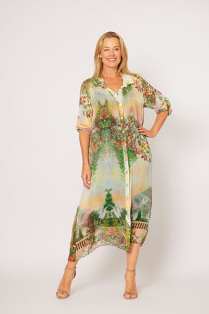 LA STRADA WITH SLIP SHIRT DRESS