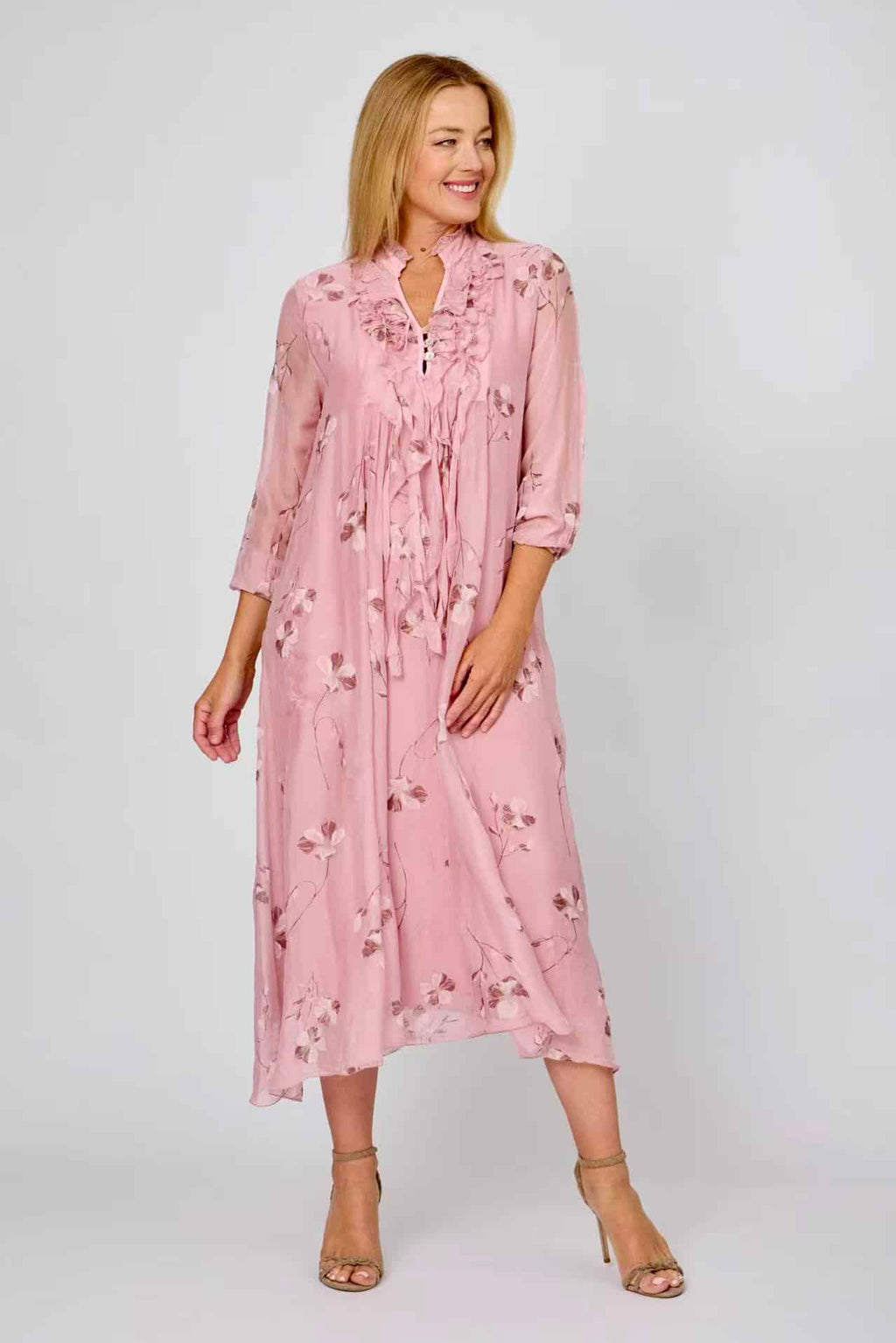 LA STRADA WATERFALL FRILL DRESS
