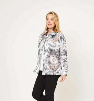 LA STRADA VISCOSE COTTON JACKET