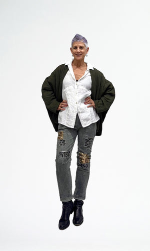 LA STRADA MULTI PATCHWORK PANT
