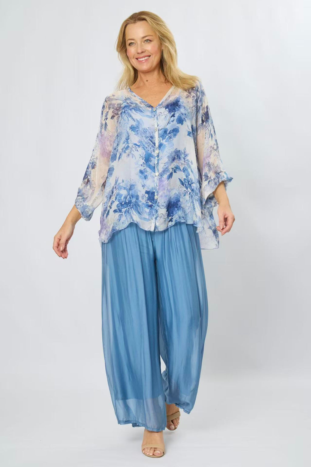 LA STRADA SILK & VISCOSE WITH CAMI CADIGAN