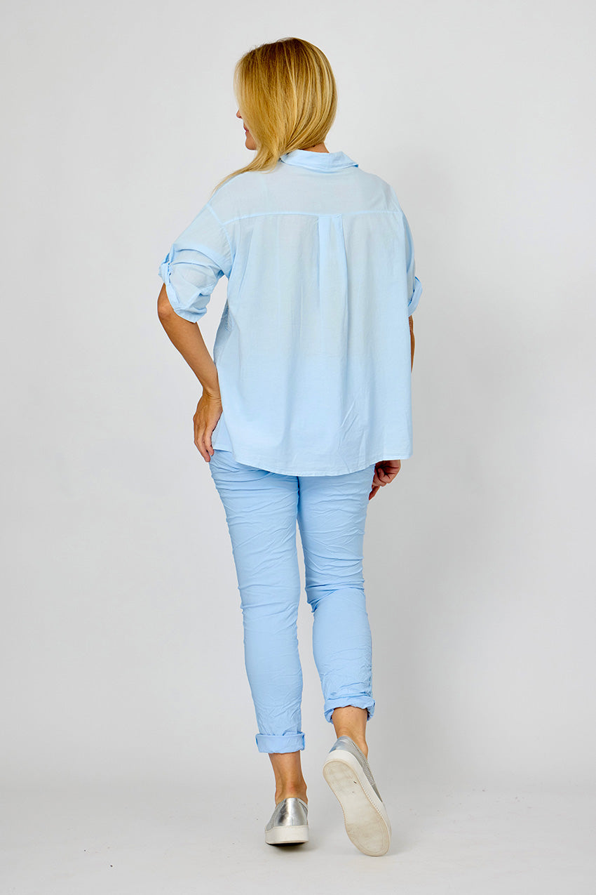 LA STRADA MESH EMBRODER SHIRT