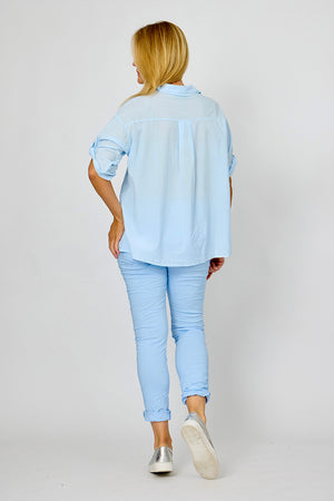 LA STRADA MESH EMBRODER SHIRT
