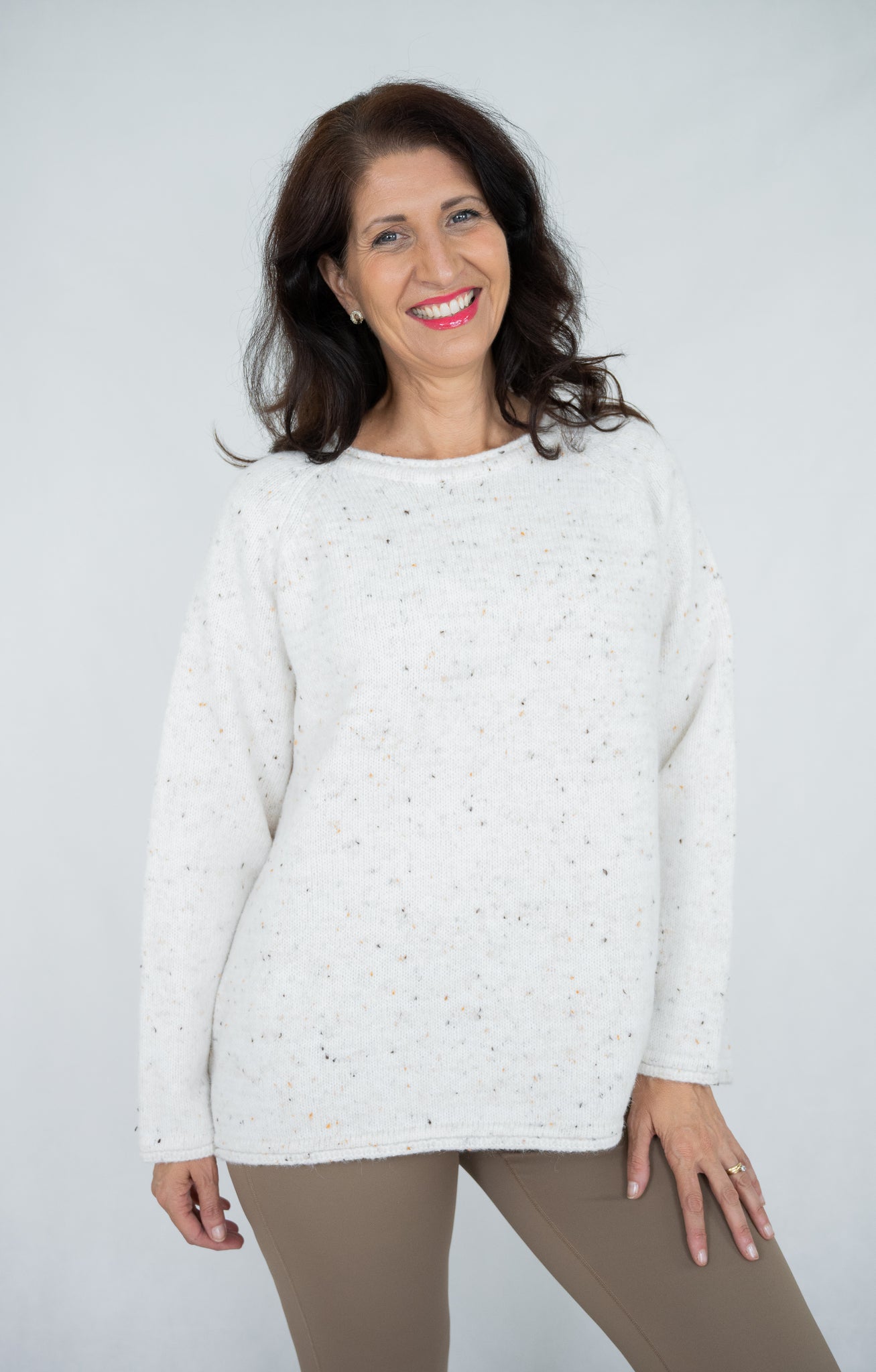 JOLIE SAULE CHIC DOT KNIT JUMPER