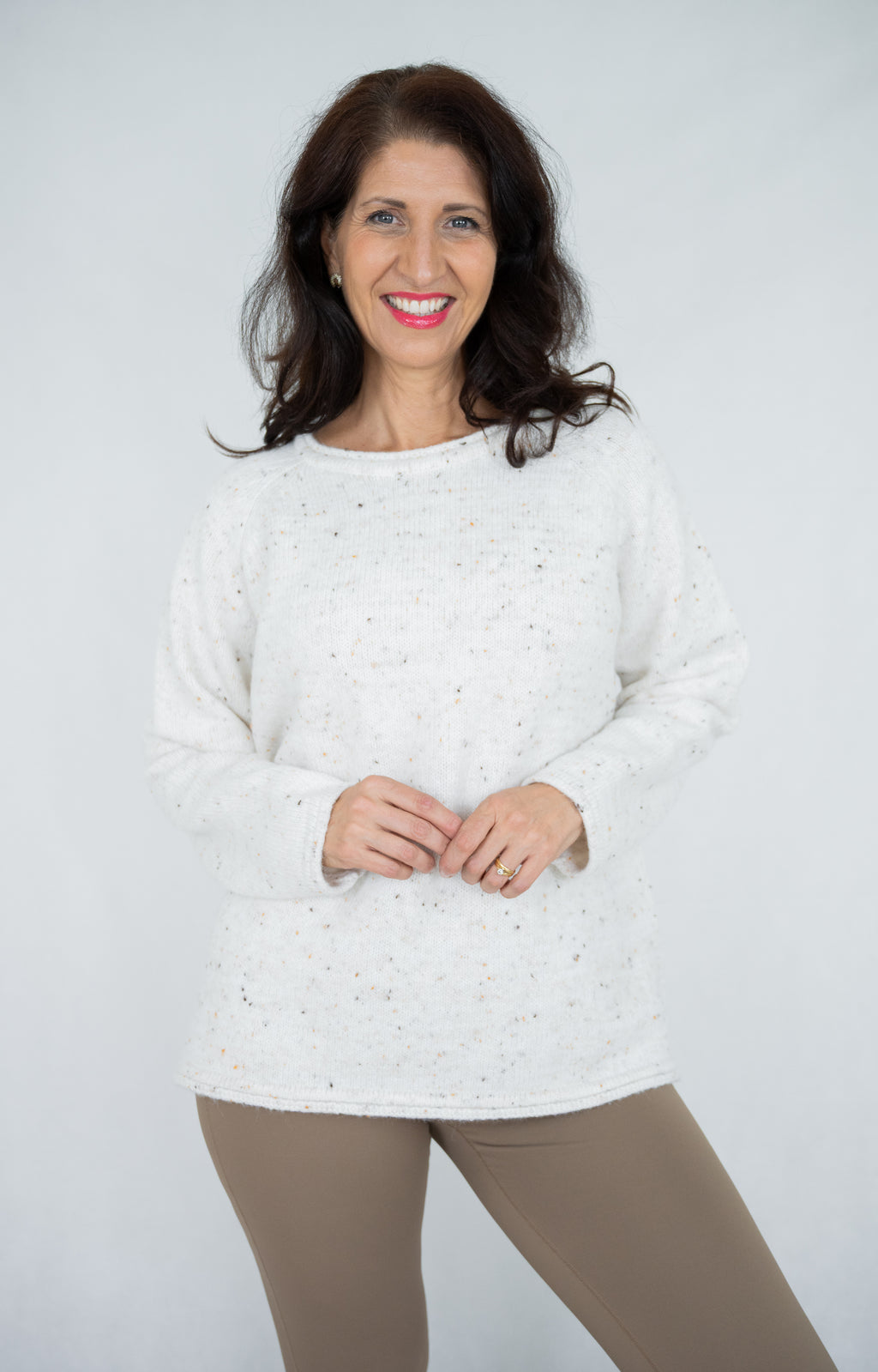 JOLIE SAULE CHIC DOT KNIT JUMPER