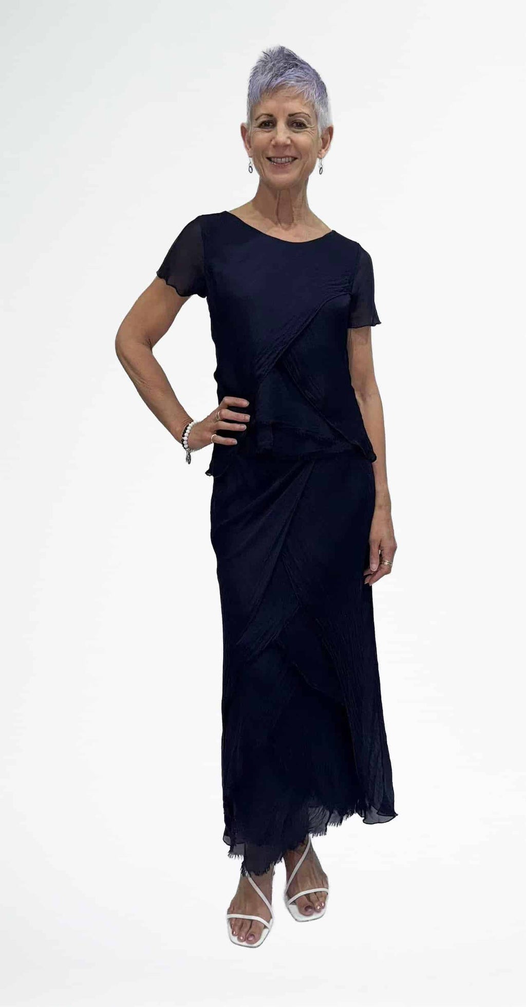 LA STRADA BIAS CUT LAYERS TOP