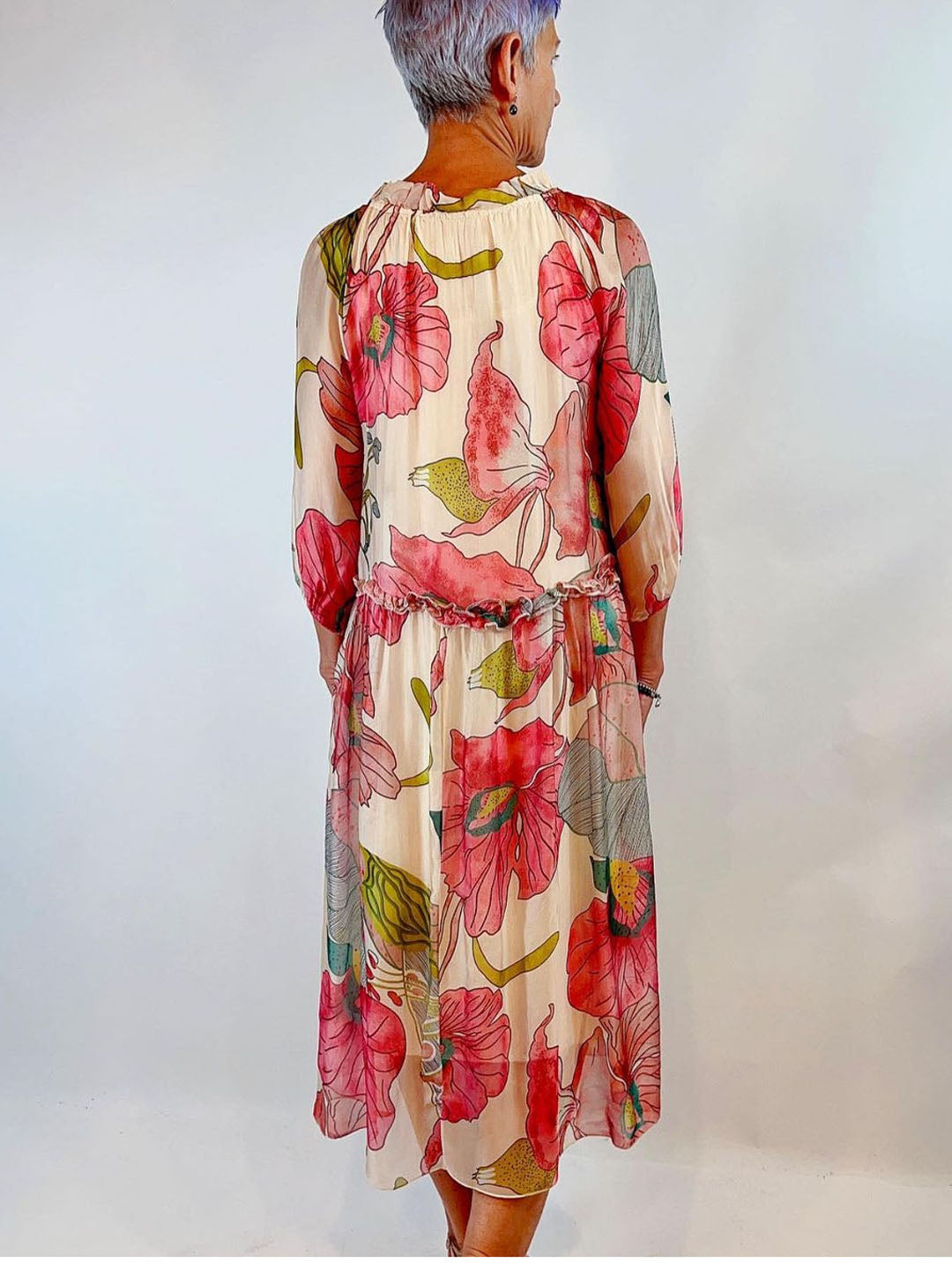 La Strada Flapper Skirt Dress with In Orchidea