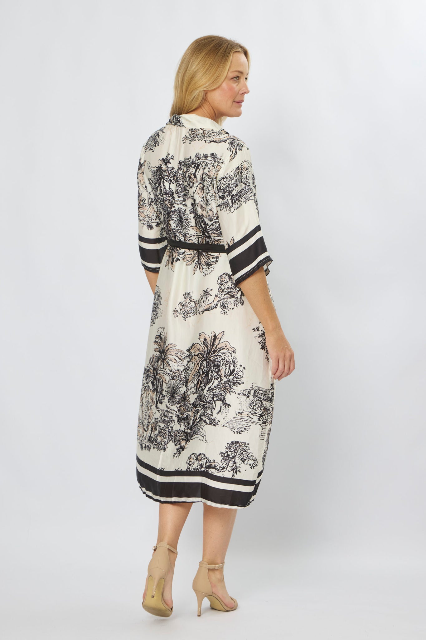 LA STRADA PRINTED SHIRT DRESS