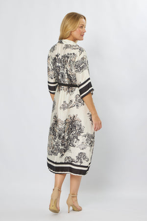 LA STRADA PRINTED SHIRT DRESS
