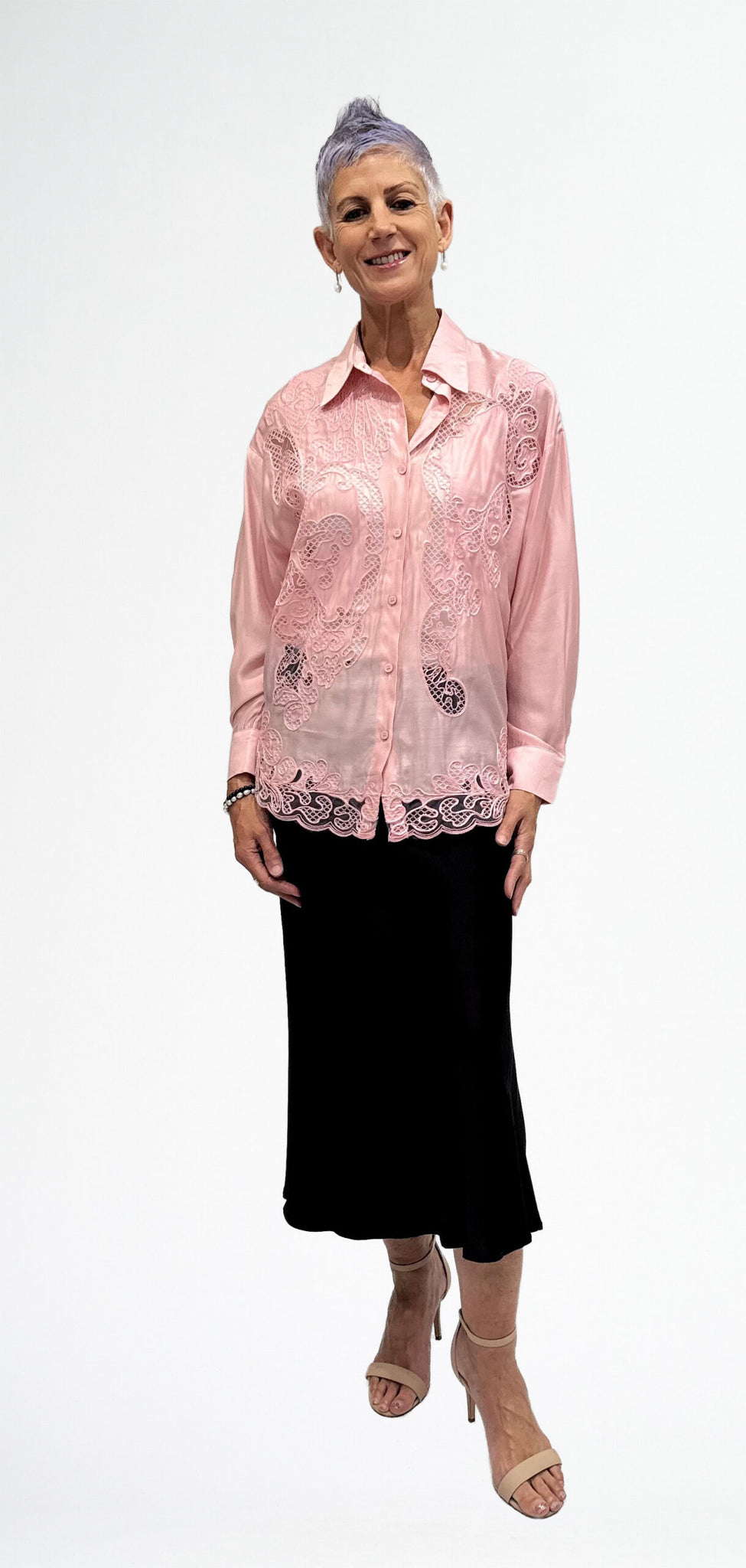 LA STRADA CUTWORK SHIRT