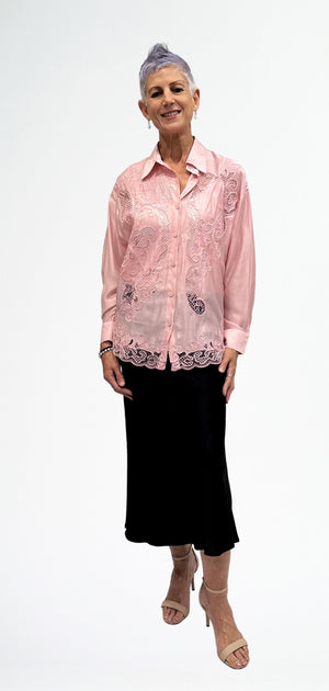 LA STRADA CUTWORK SHIRT