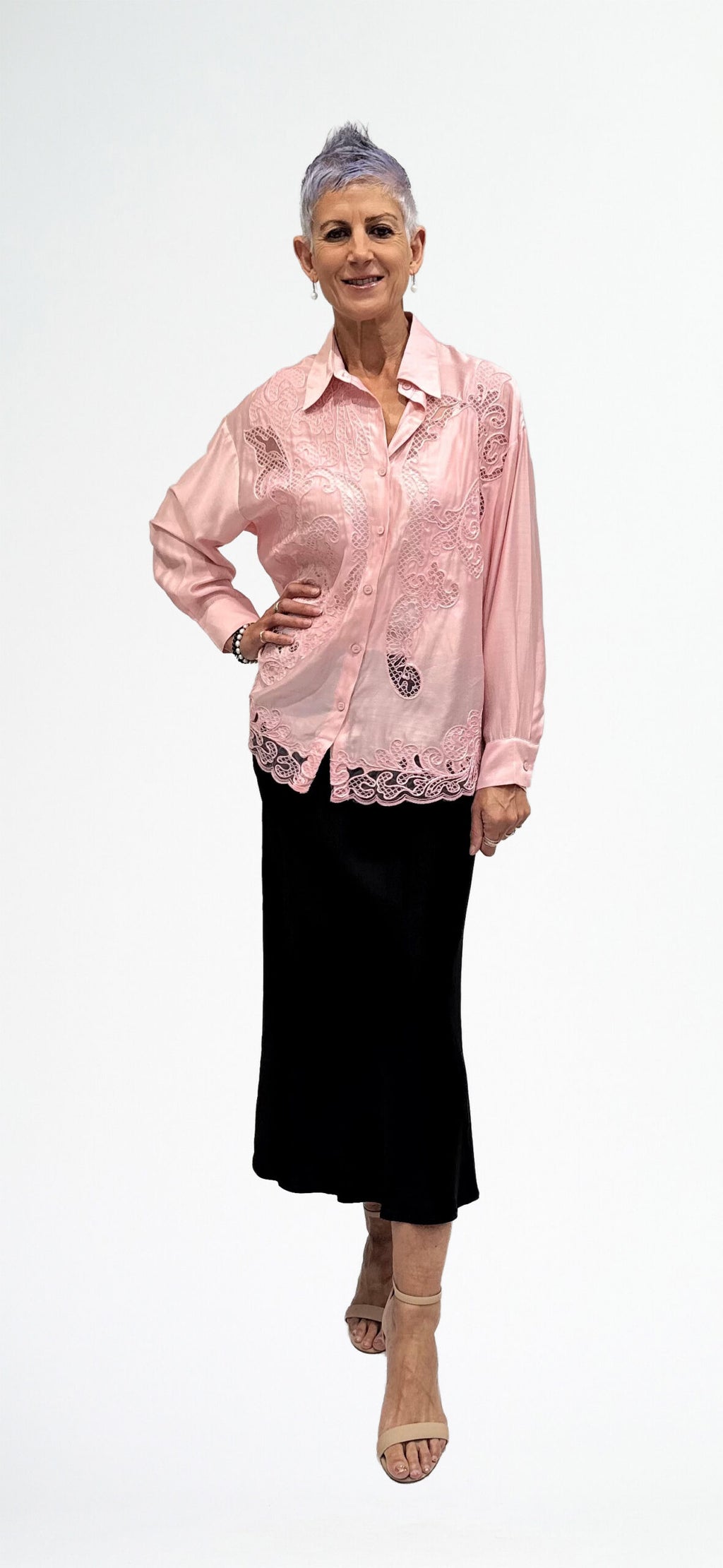 LA STRADA CUTWORK SHIRT