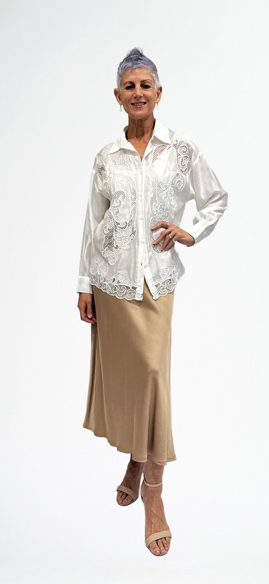 LA STRADA CUTWORK SHIRT