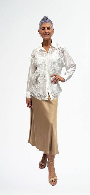 LA STRADA CUTWORK SHIRT