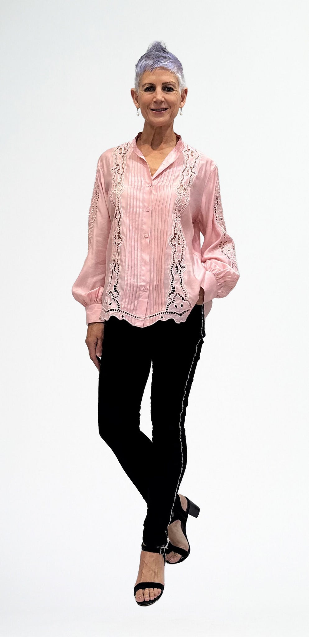 LA STRADA CUTWORK SHIRT