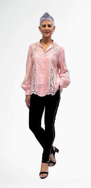 LA STRADA CUTWORK SHIRT
