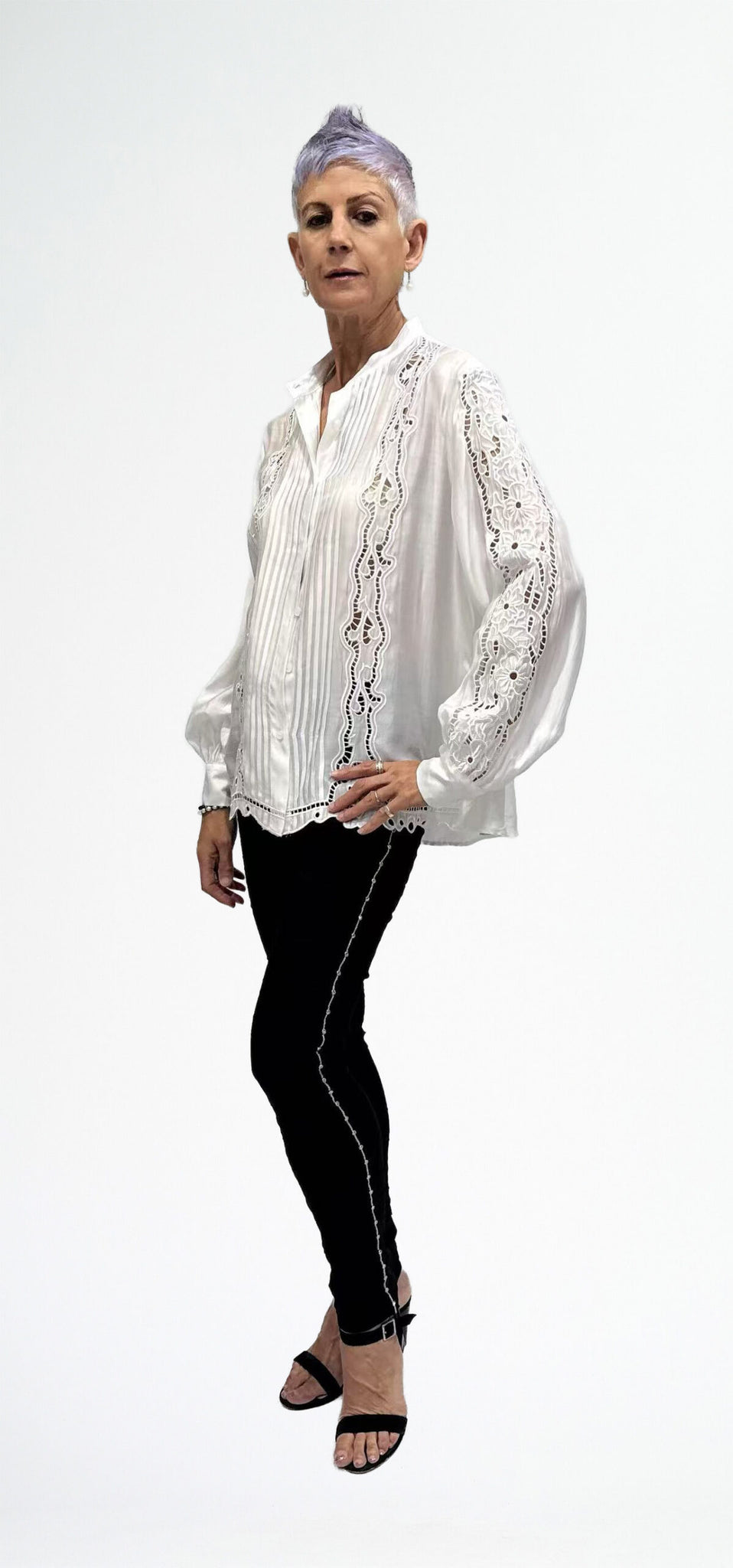 LA STRADA CUTWORK SHIRT