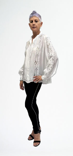 LA STRADA CUTWORK SHIRT