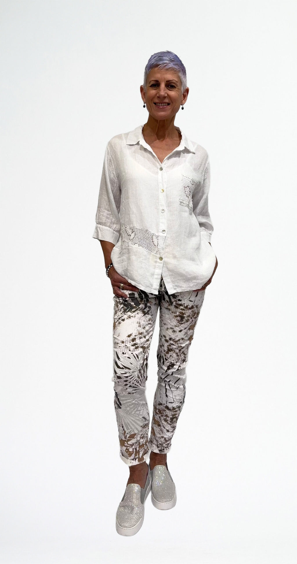 LA STRADA PRINTED PANTS