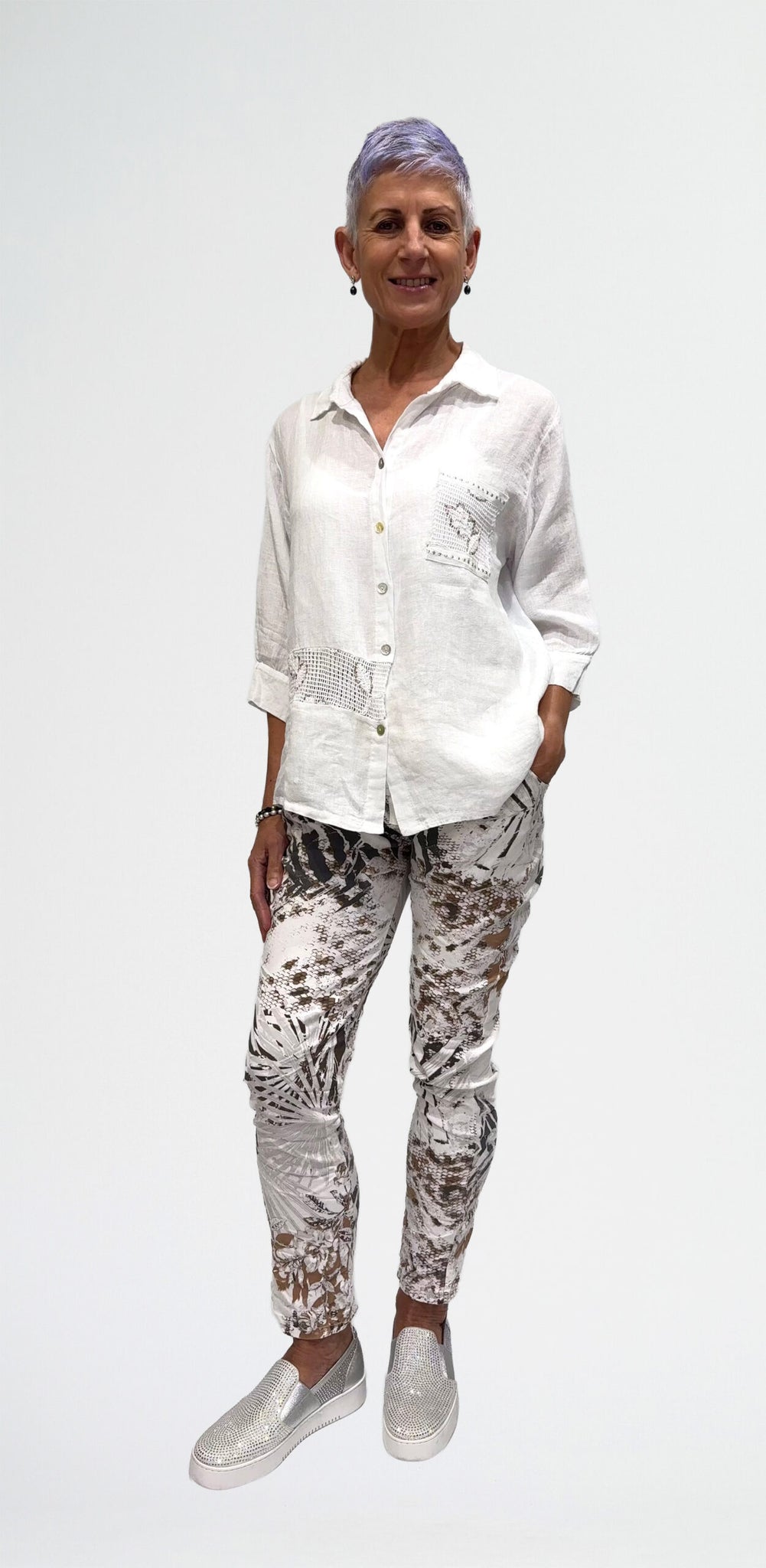 LA STRADA PRINTED PANTS