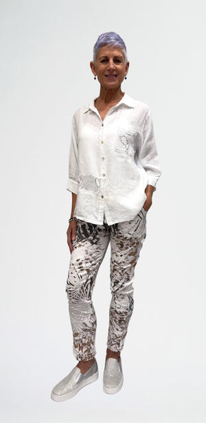 LA STRADA PRINTED PANTS