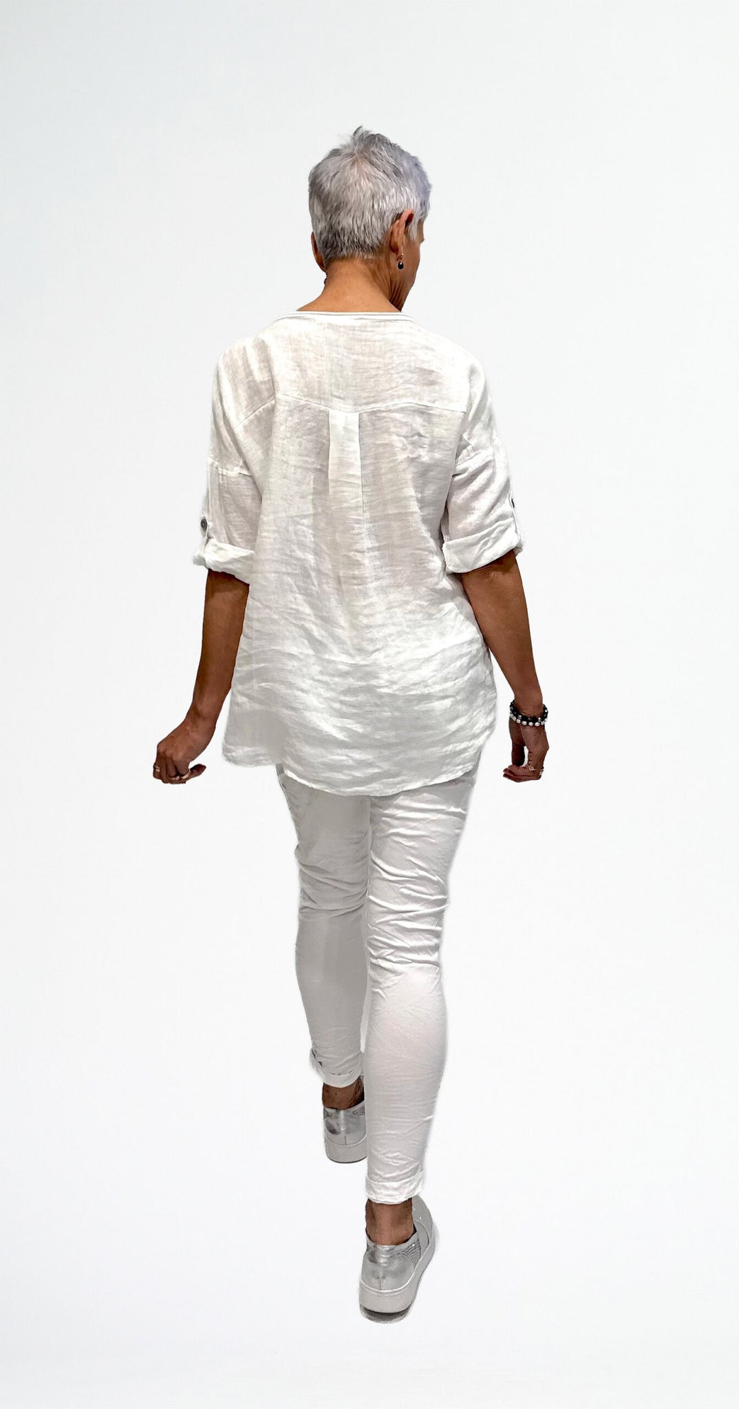 LA STRADA BLING PATCHES ATTACHED TOP