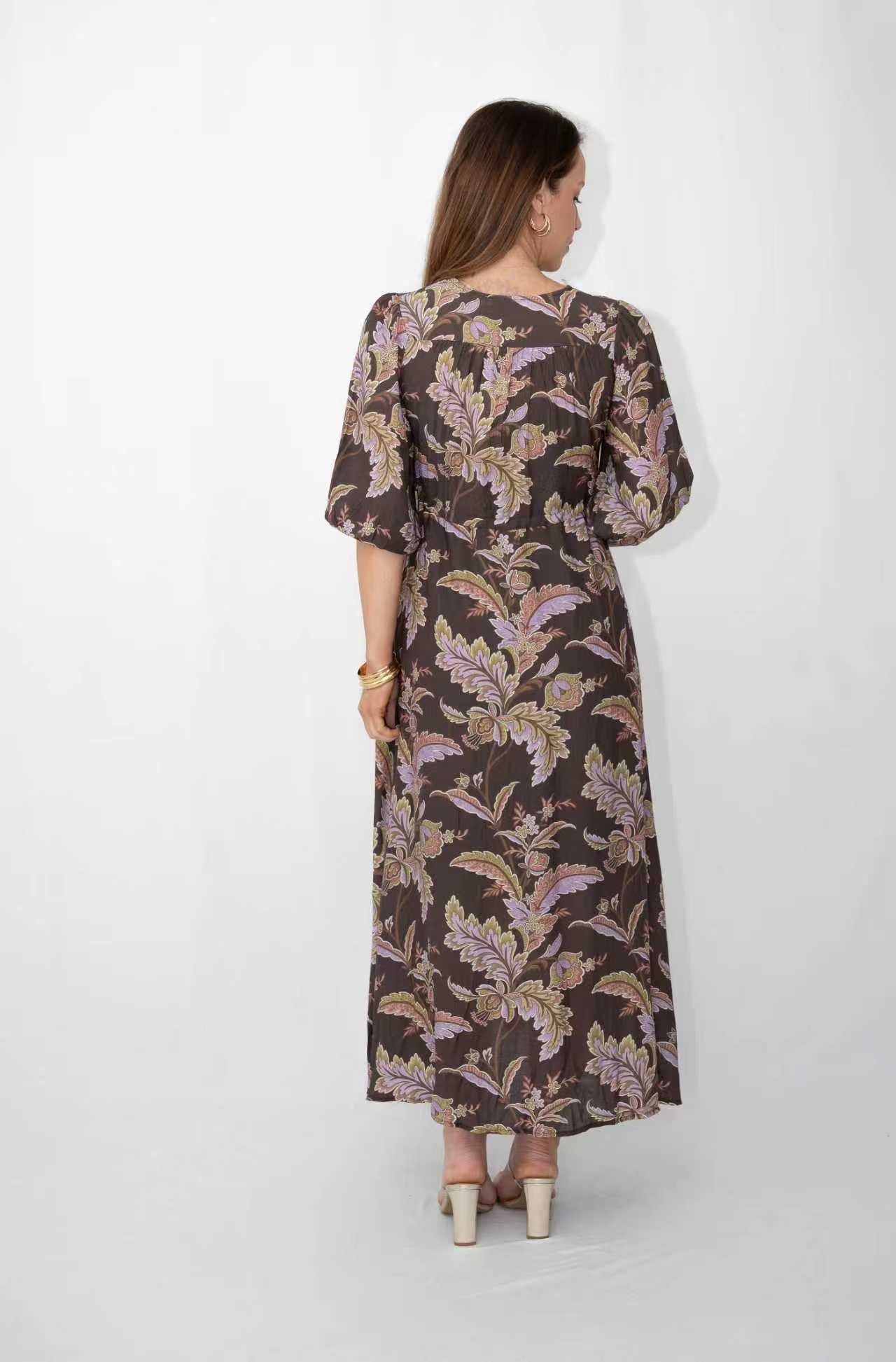 FRIA VINTAGE FLORA SLEEK SELMA DRESS