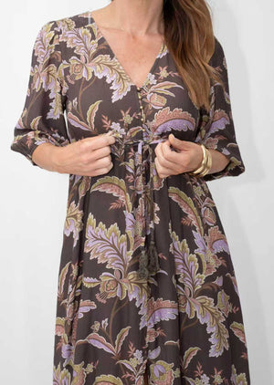 FRIA VINTAGE FLORA SLEEK SELMA DRESS