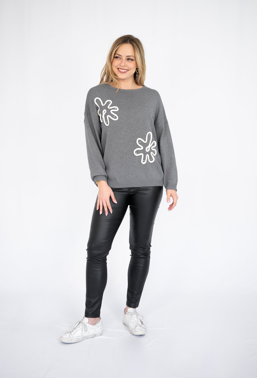 WILLOW TREE FLORAL EMBROIDERY JUMPER